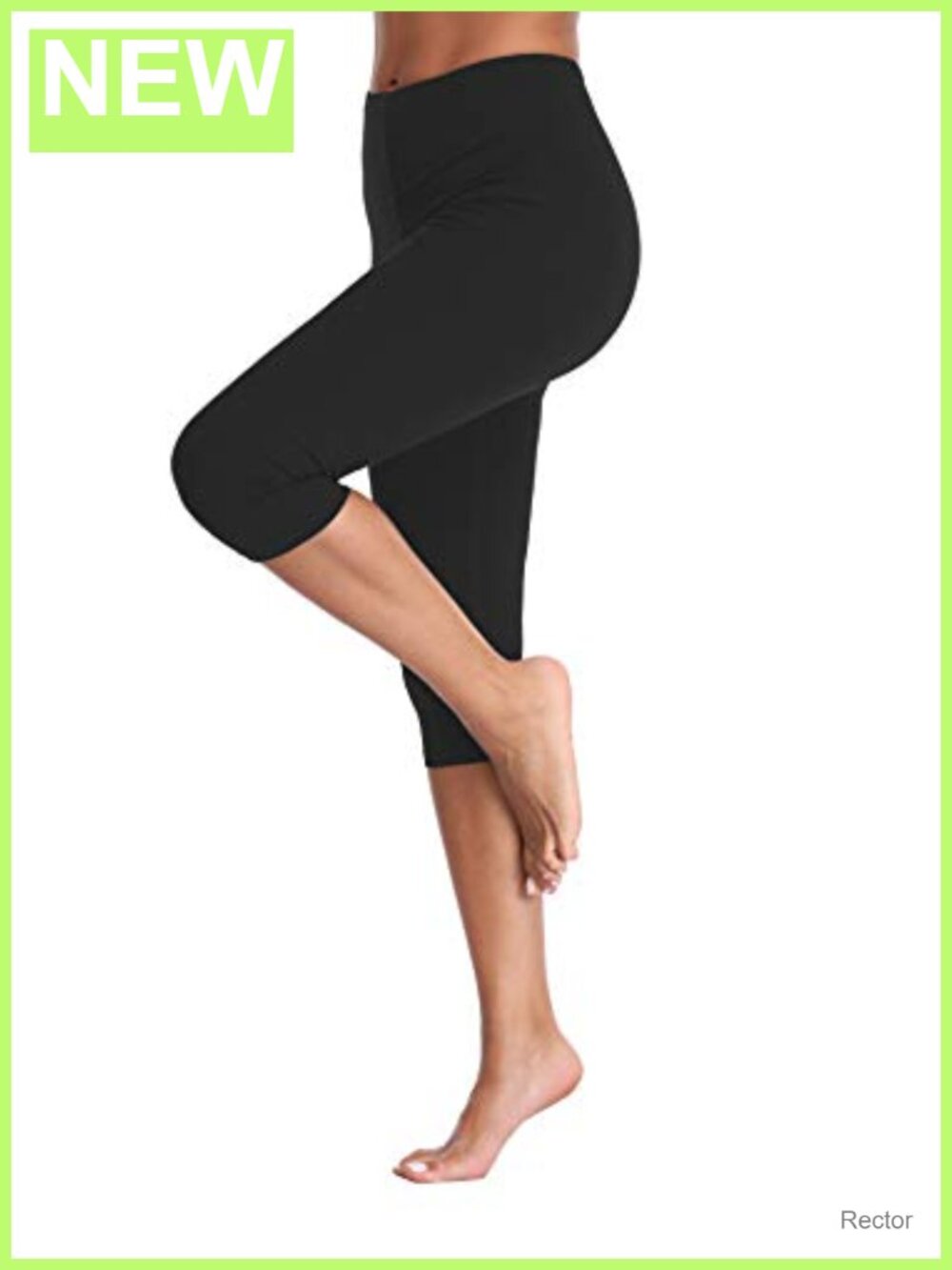 Women's Soft Rayon Spandex Capri Leggings 3/4 Length Yoga Pants